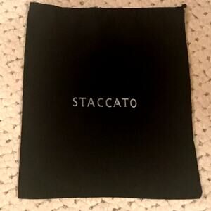 STACCATO Black Medium Purse clutch wallet dust Bag New Sleeper shoes